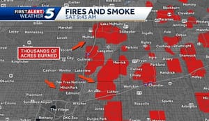 10 AM Oklahoma - Thousands of Acres Burned 🔥