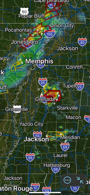 Super cells have started forming out to our west.