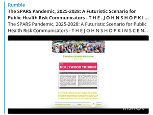 The SPARS Pandemic, 2025-2028: A Futuristic Scenario for Public Health Risk Communicators